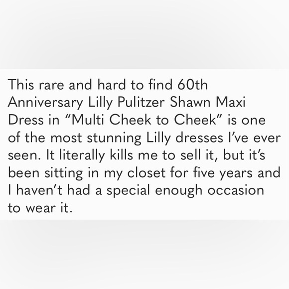 Lilly Pulitzer Shawn Maxi Dress Cheek to Cheek Size large NWOT - Picture 14 of 16